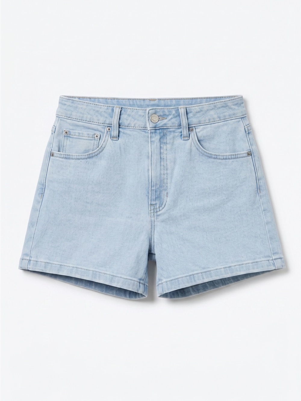 High Rise Mom Short - Light Denim